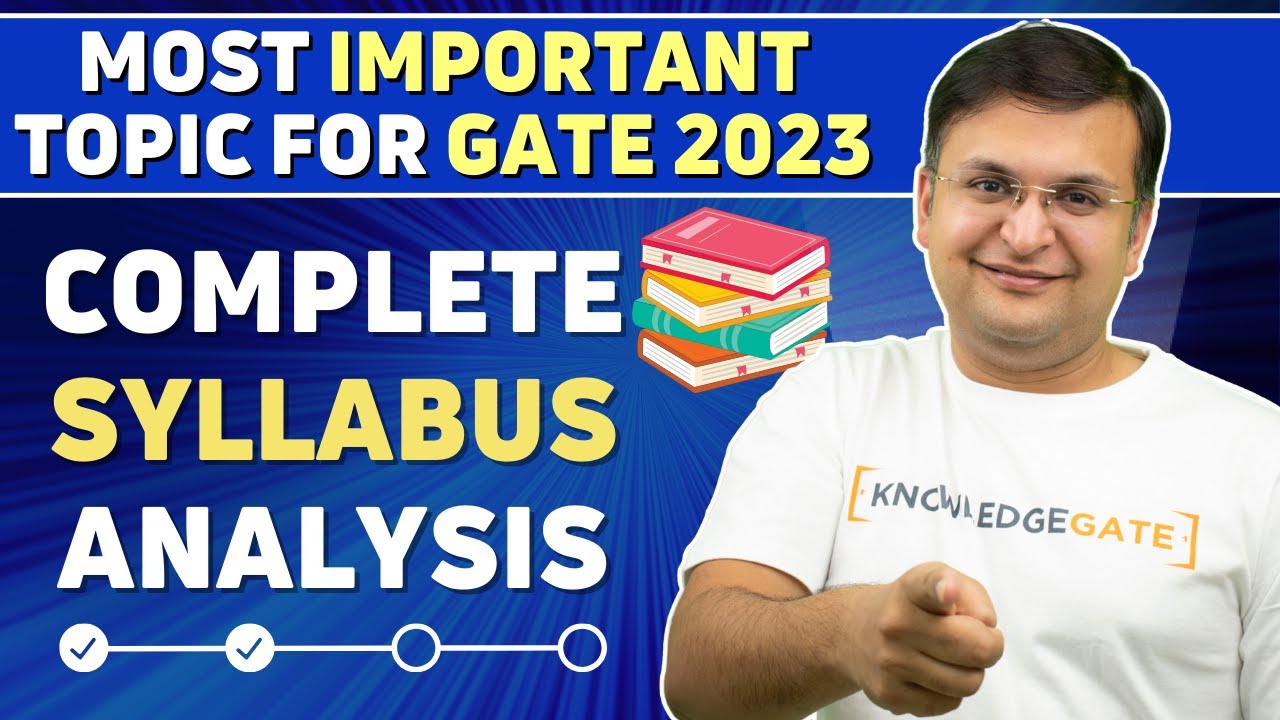 GATE 2023 Syllabus | One Video - Complete GATE 2023 Syllabus Analysis for Computer Science