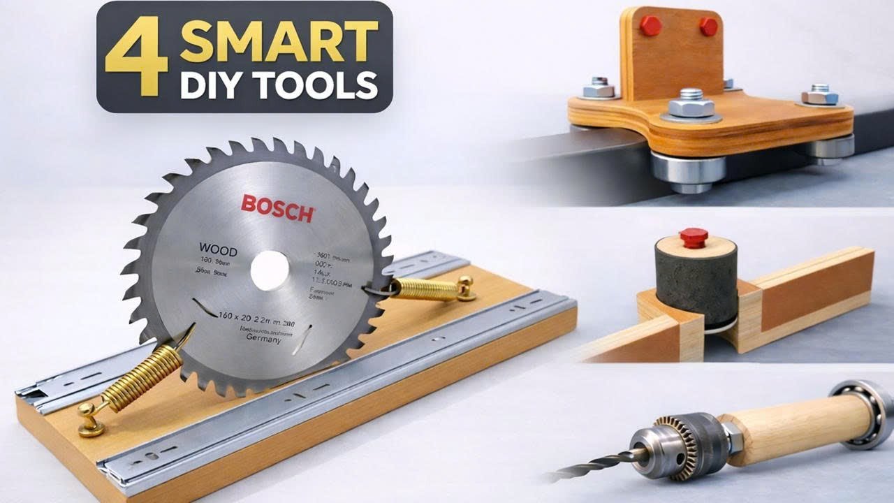 👉 Top 4 Smart DIY Woodworking Tools You Can Easily Build in Your Workshop