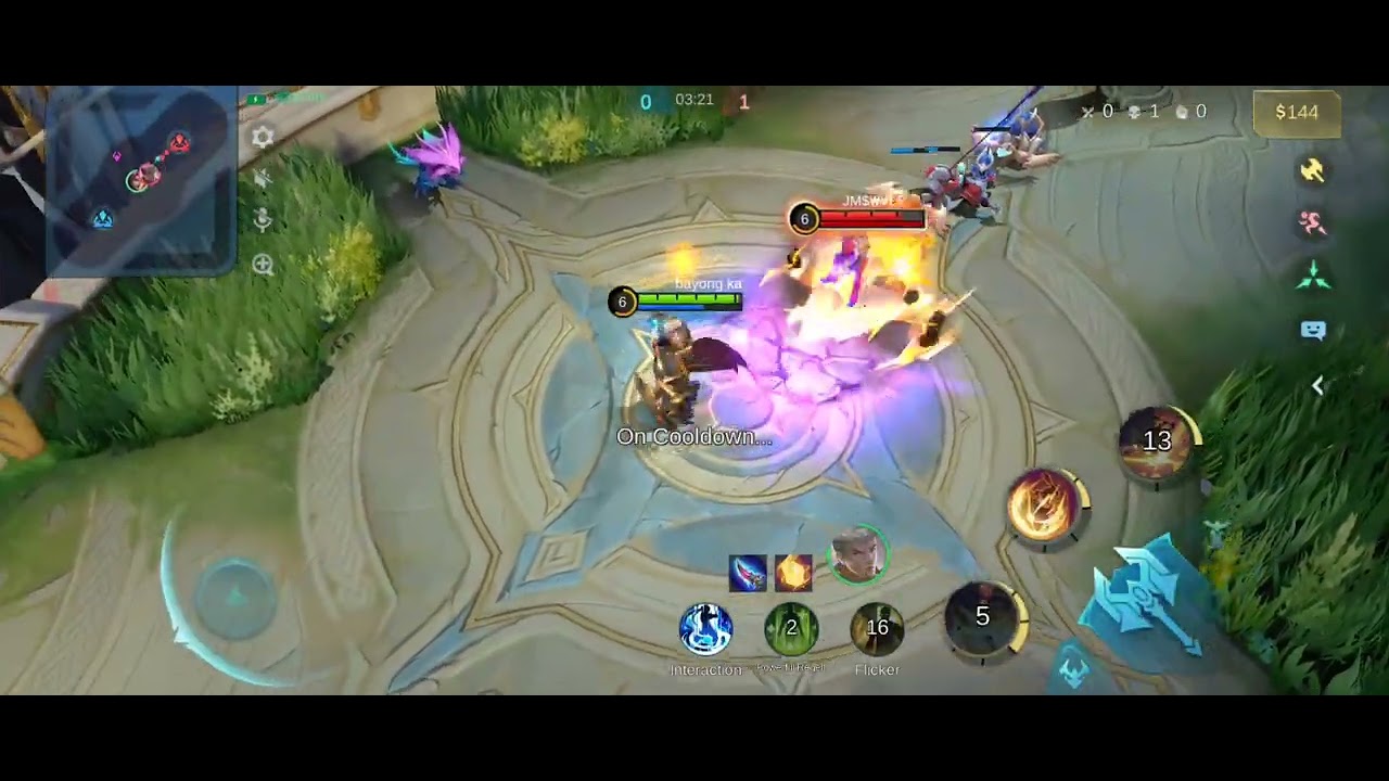 Tigreal 3 vs Chou 2 prank feed para may thrill sabayan walang takbuhan gameplay now 