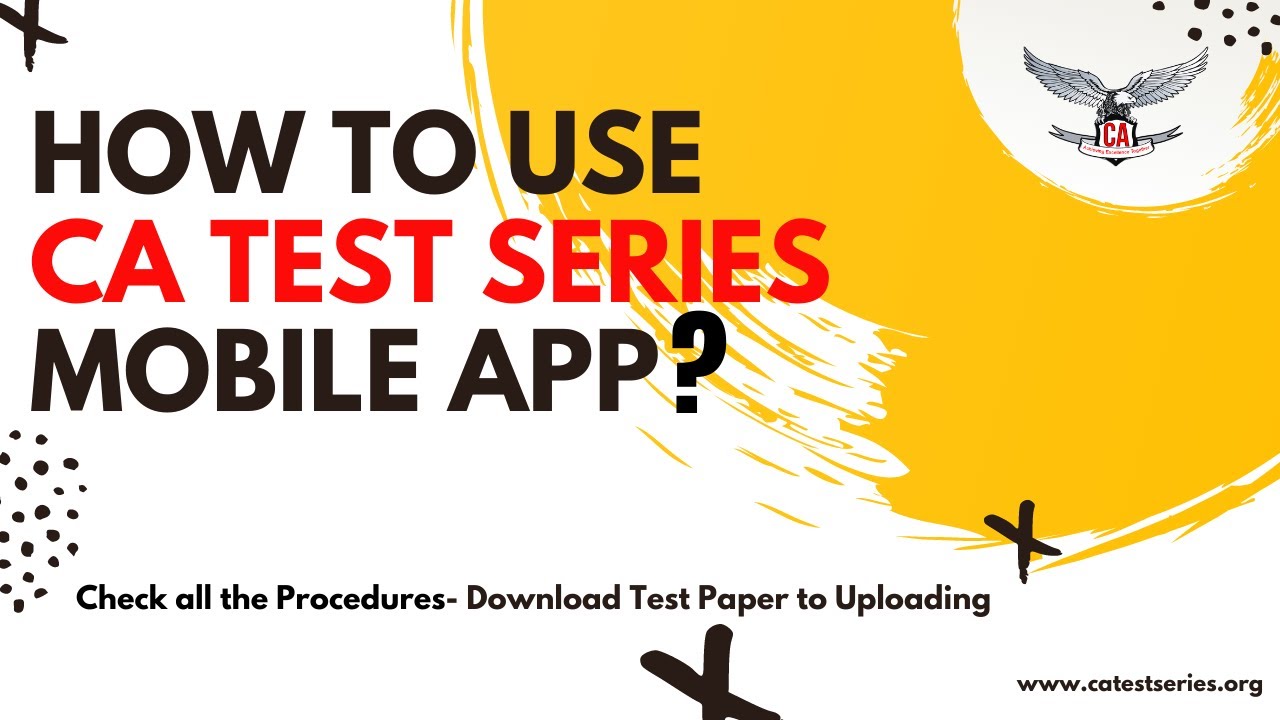 CA test series Mobile App | Tutorial | How to Attempt Test