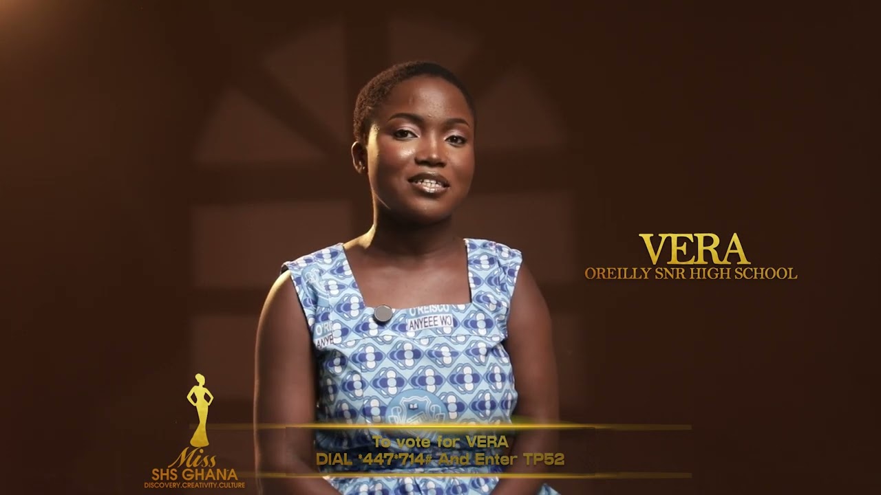 Vera  from O’Reilly Senior High School is a contestant of this year's MISS SHS GHANA.