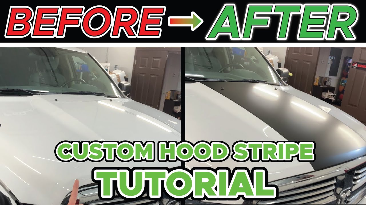 How to Add Vinyl Stripes to a Car Hood! EASY!