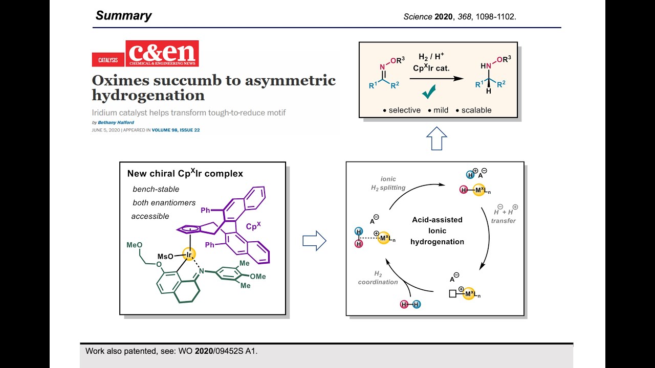 Synthesis Workshop: Asymmetric Hydrogenation of Oximes with Dr. Josep Mas-Roselló (Episode 23)
