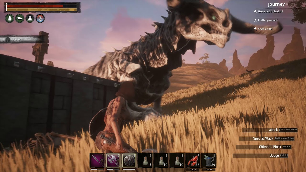Conan Exiles Full mass of undead purge!