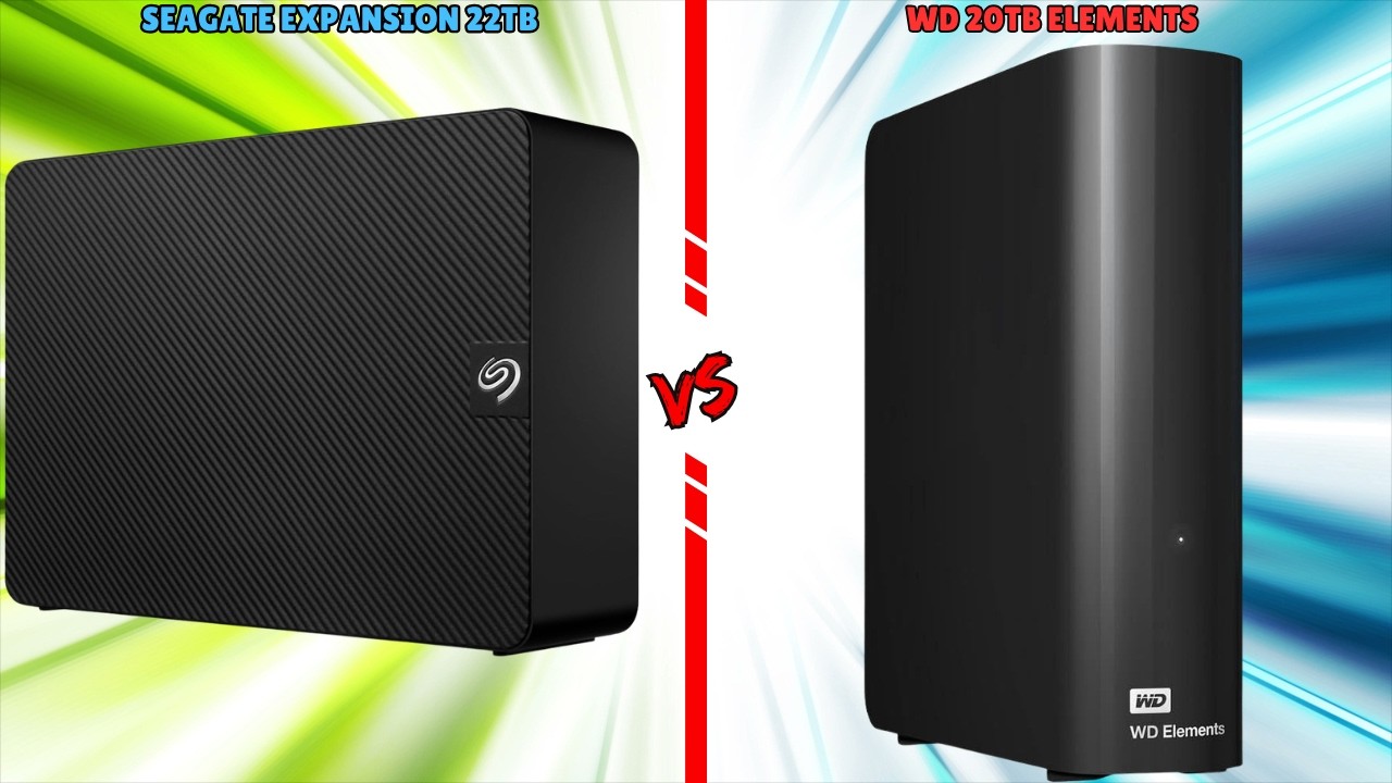 Seagate 22TB vs WD 20TB Elements | Which external hard drive wins