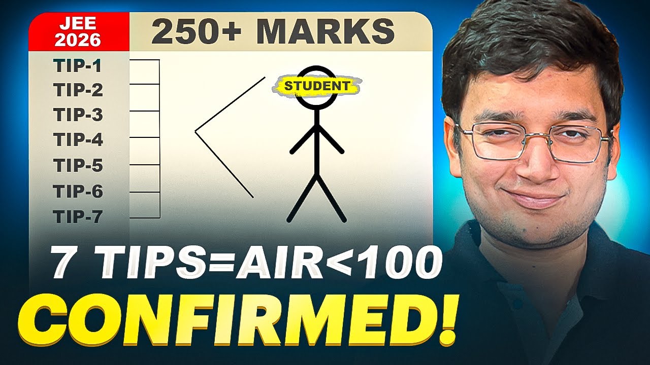 7 GOD Hacks for JEE 2026 Aspirants - AIR 100 Confirmed! ✅ #jee2026 #jee2026strategy