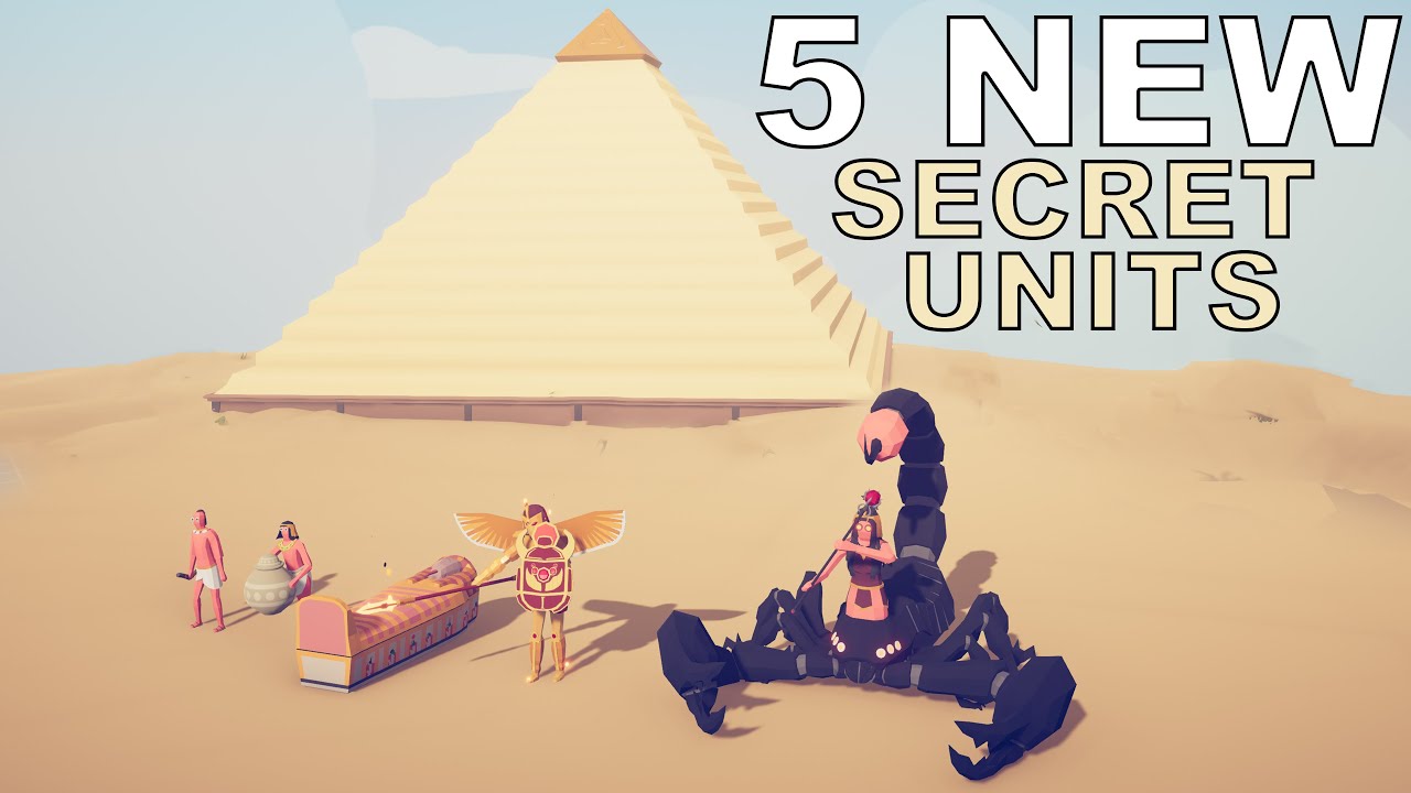 ALL 5 EGYPT SECRET UNITS LOCATIONS - Totally Accurate Battle Simulator TABS