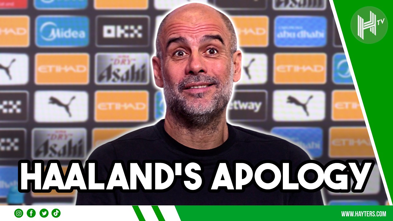 Erling Haaland's APOLOGY | Pep Guardiola | Man City v Wolves