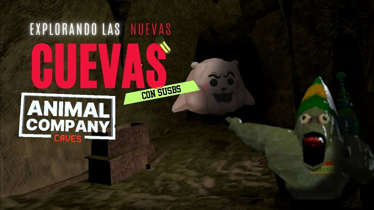 EXPLORANDO las NUEVAS CUEVAS de ANIMAL COMPANY con SUBS 💥🕳️🗿| Animal Company español 