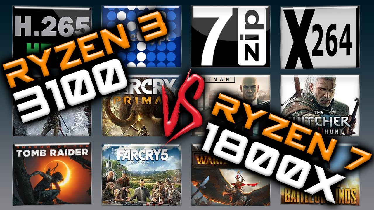 Ryzen 3 3100 vs Ryzen 7 1800X Benchmarks &ndash; 15 Tests 🔥