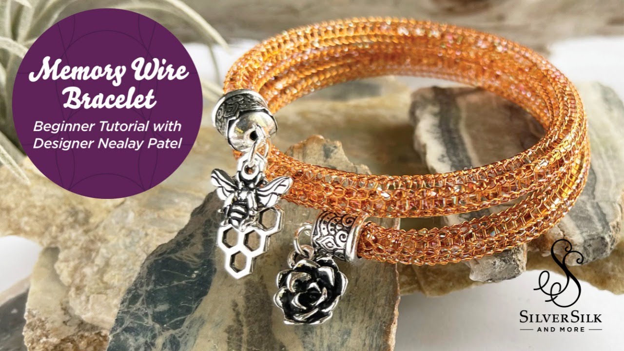 DIY Bracelet: How to Make a Memory Wire Bracelet with Hollow Mesh