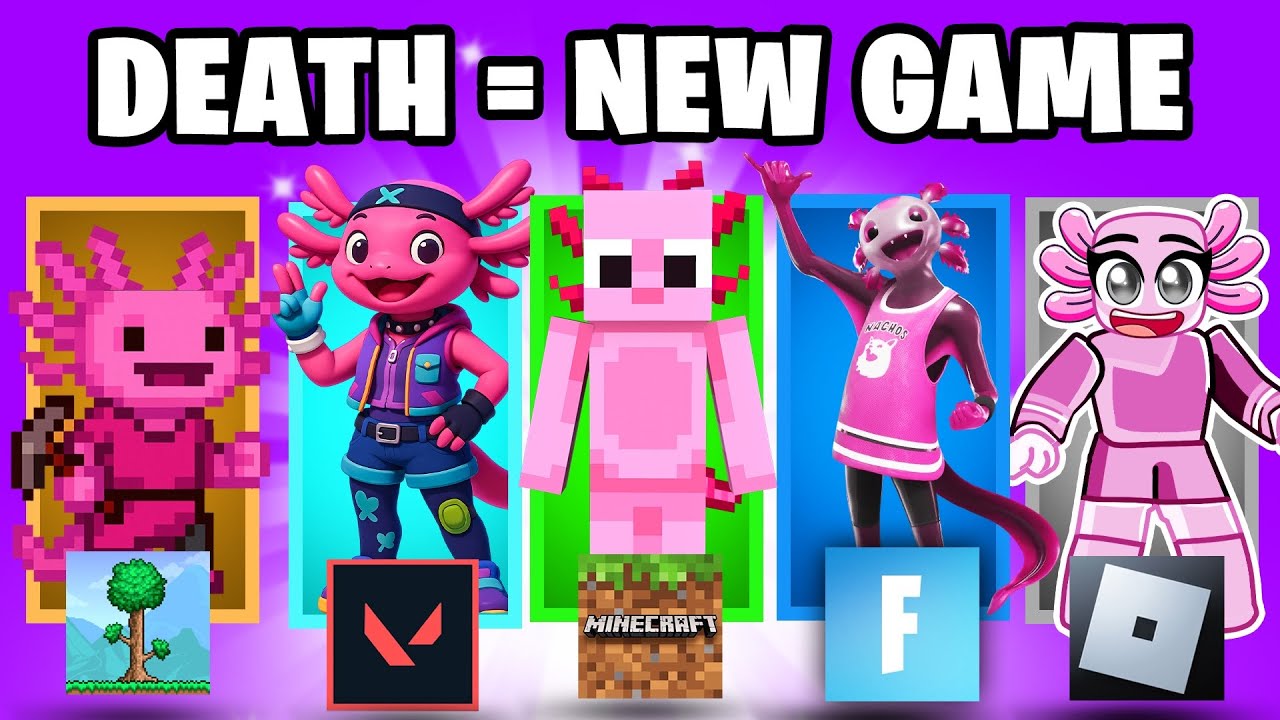 Minecraft, But If I Take Damage I Switch Games!
