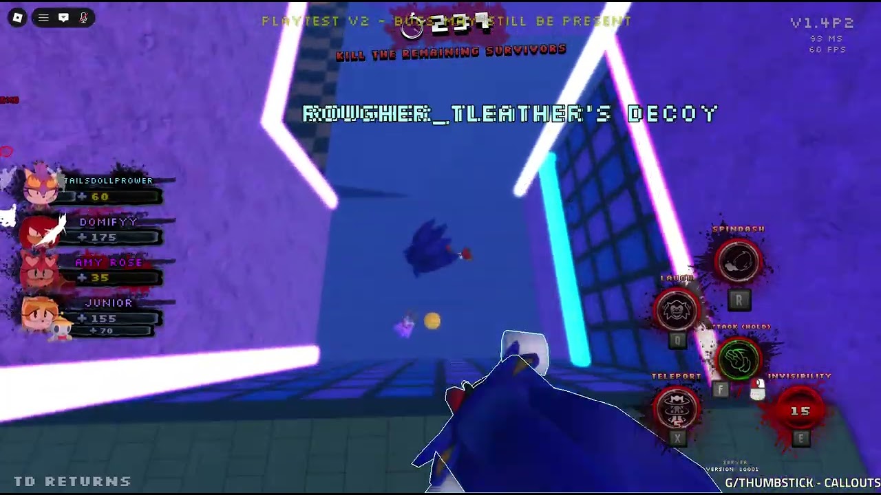 Sonic.exe: The disaster returns, Double trouble gameplay as small exe