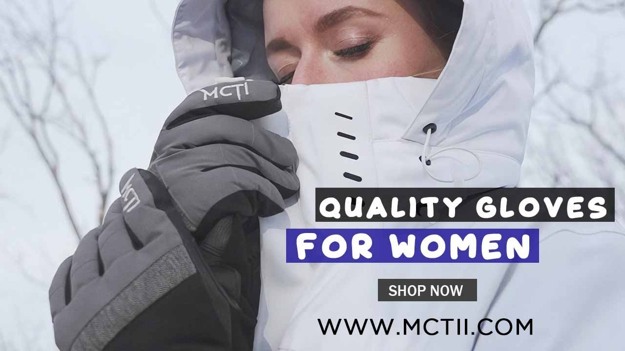 Stay Warm and Dry on the Slopes with MCTI Women's Snow Skiing Gloves