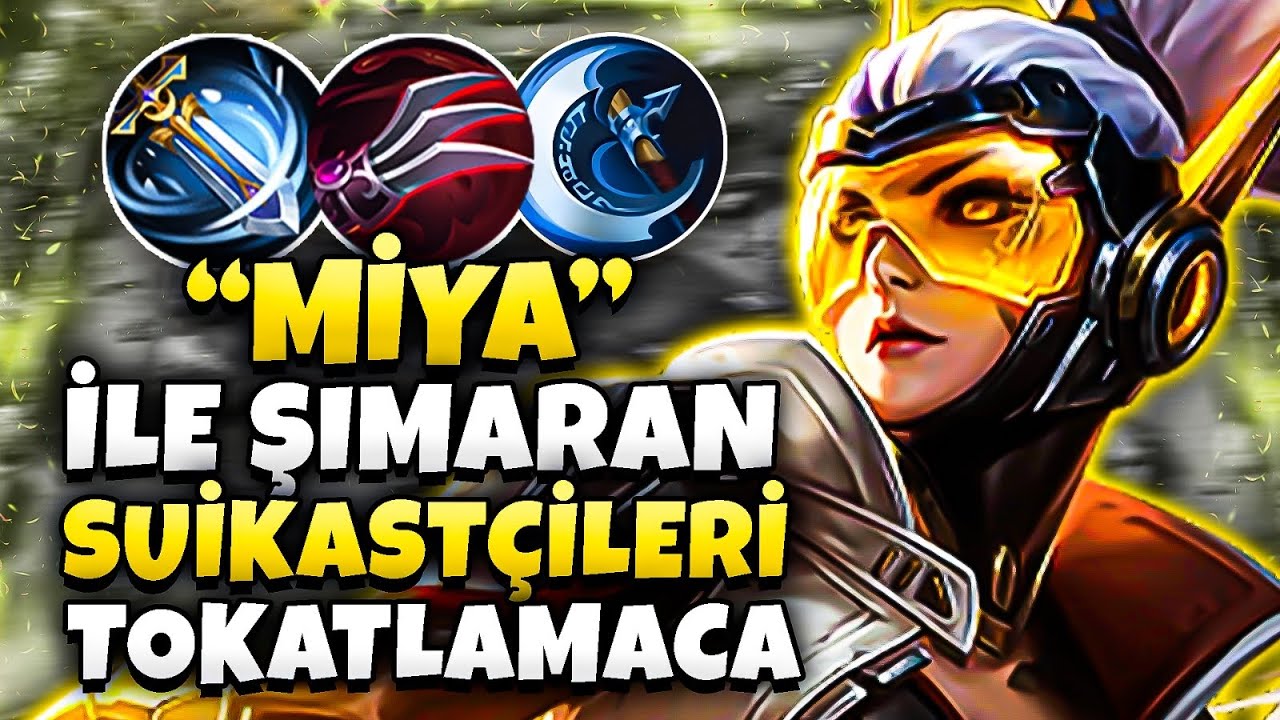 MİYA İLE ŞIMARAN RAKİBİ DELİK DEŞİK ETTİM! - SUİKASTÇİLER TEKLEMEDEN MİYA TEKLİYOR! - Mobile Legends