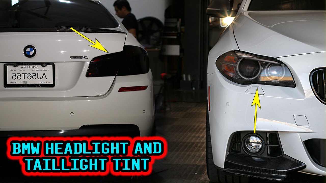BMW 550i Head Light and Tail Light Tint