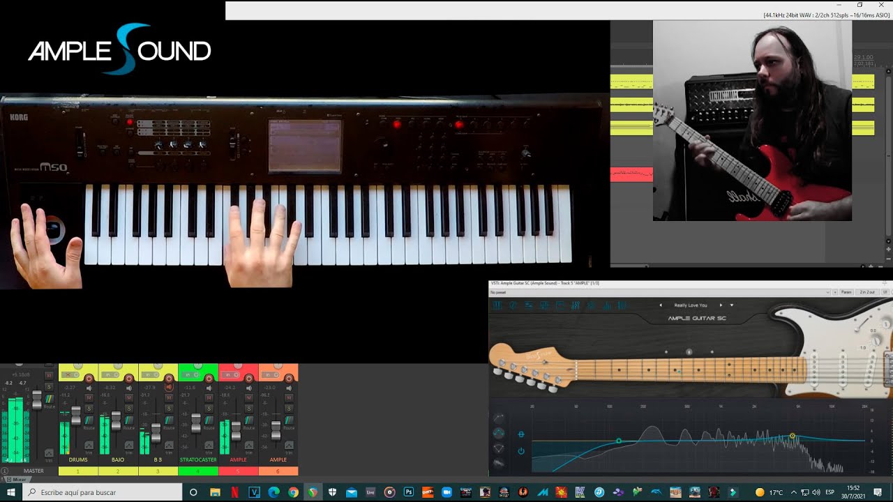 | AMPLE GUITAR SC  | virtual guitar vs superstrat |