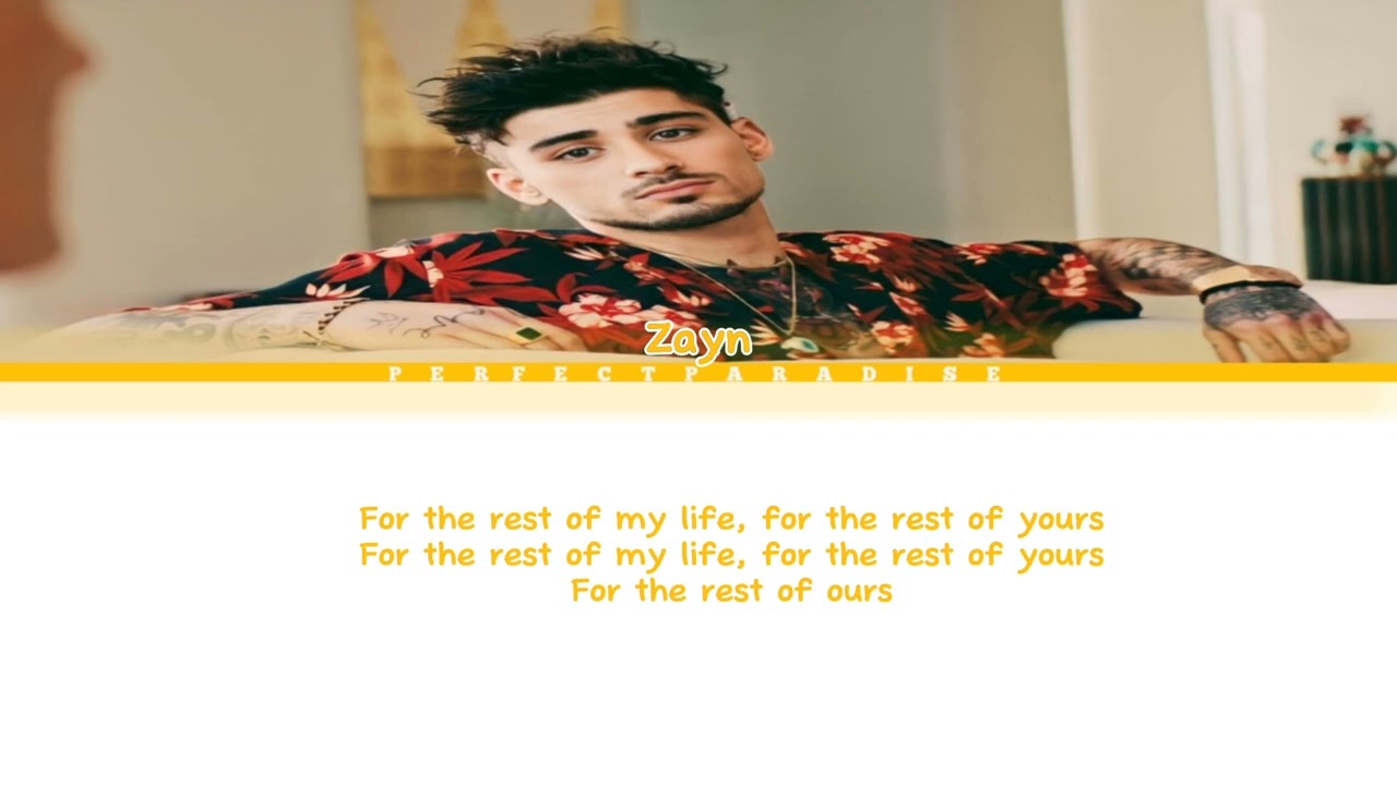 LET ME - Zayn (Color coded lyrics)