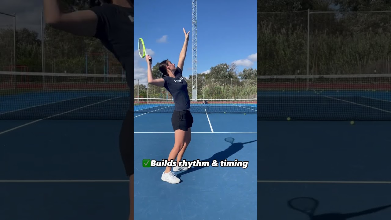 Serve flow drill 🎾 #tennis #tennistime #tennistips #serve #tennisplayer #tennislife #tenniscoach