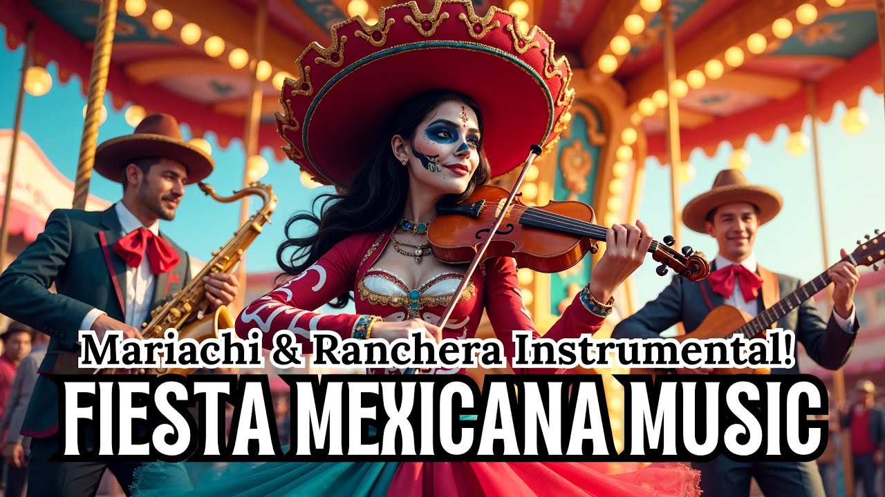 🎺Alegre y Tradicional Fiesta Mexicana Music – Relaxing Mariachi & Ranchera Background Music [1 Hour]