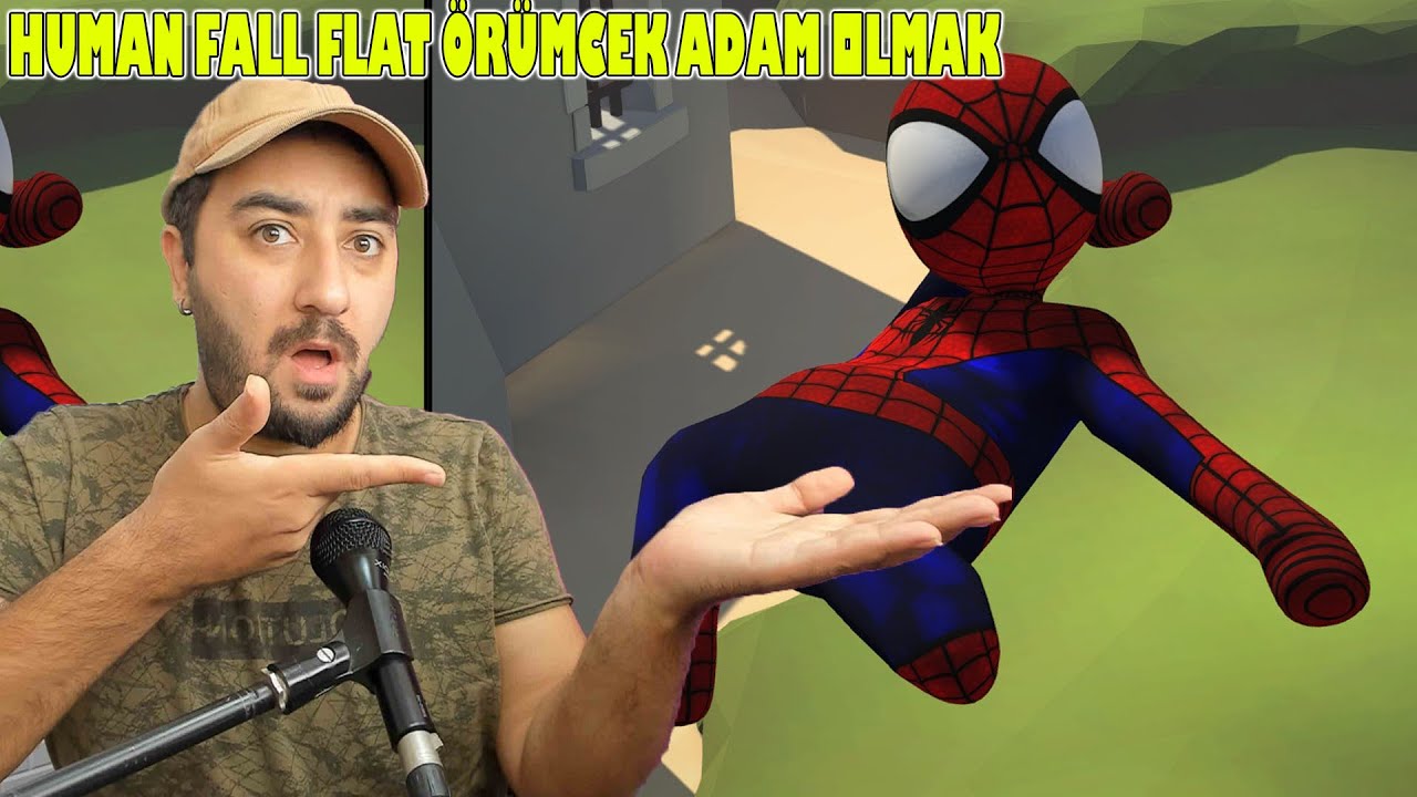 Örümcek Adam Duvarlara Tırmanıyor | Human Fall Flat /W Ekip
