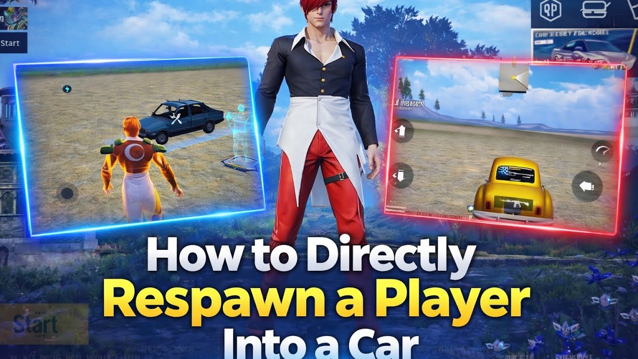 How to directly respawn a player into a car (part1) | wow tutorial | PUBG MOBILE.