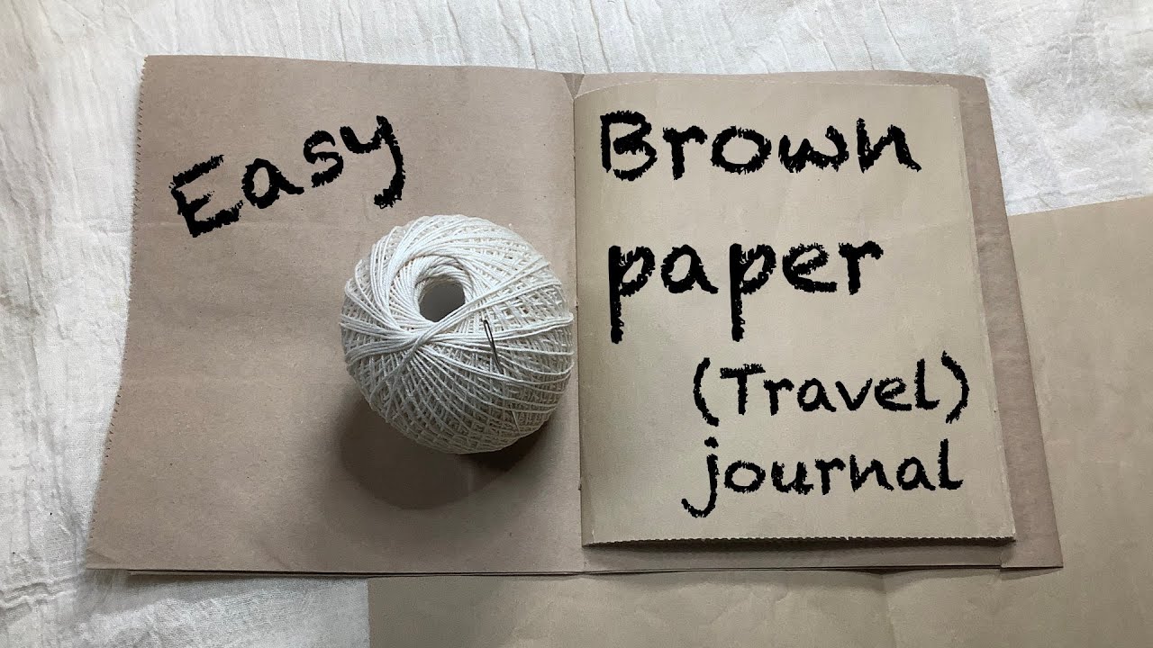 📦 Easy Brown Paper (Travel) Journal - ✂️ How to