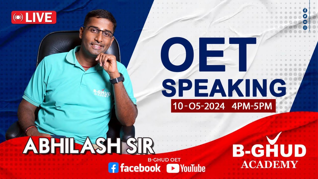 OET Speaking | B-GHUD OET | #LIVE - 20