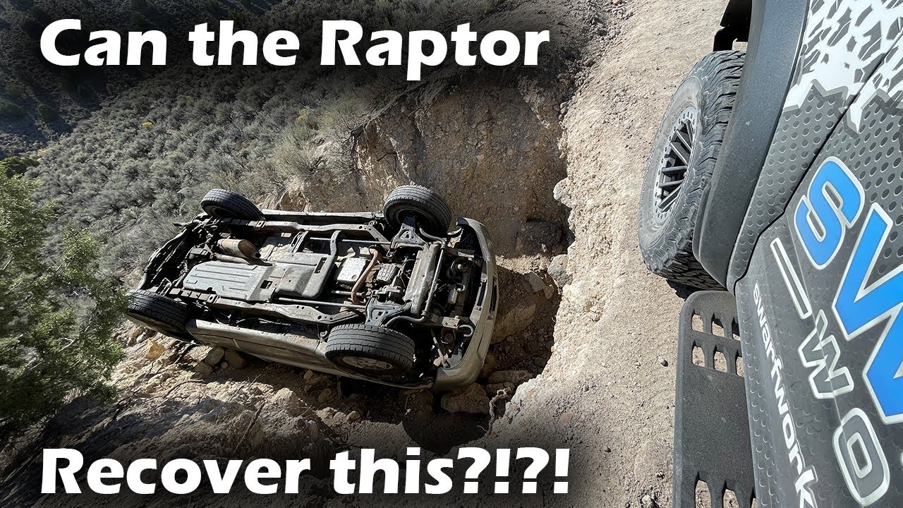 SUV Rollover crash! Recovery with the Ford Raptor in the mountains!