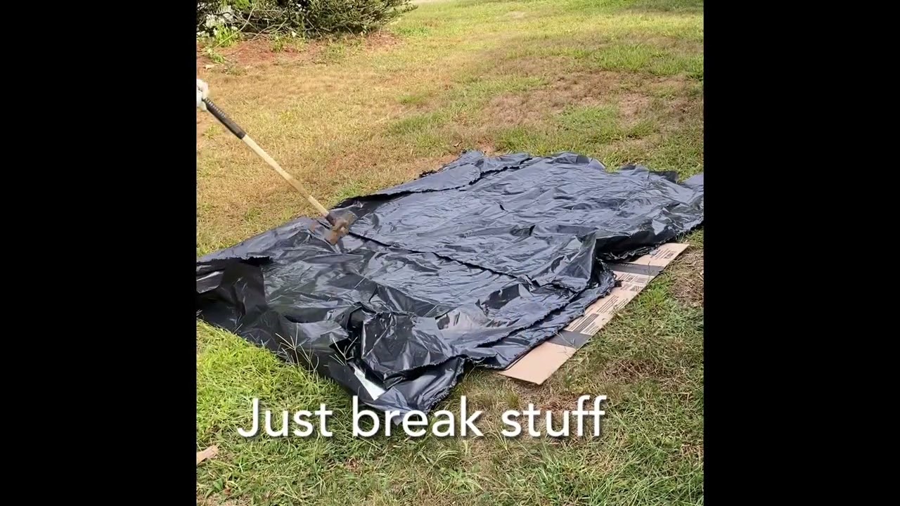 Easily disposing of a large mirror safely.