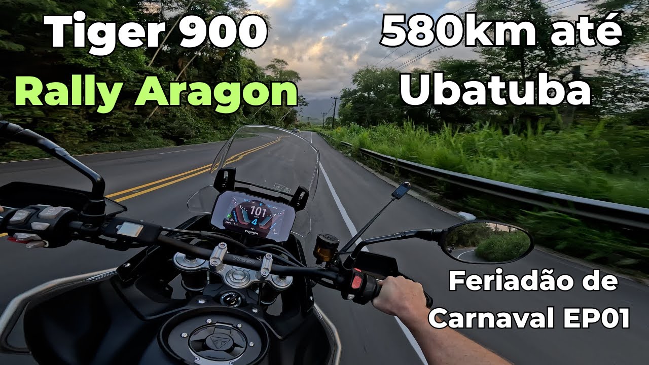 Tiger 900: Viagem de 580km até Ubatuba-SP EP01