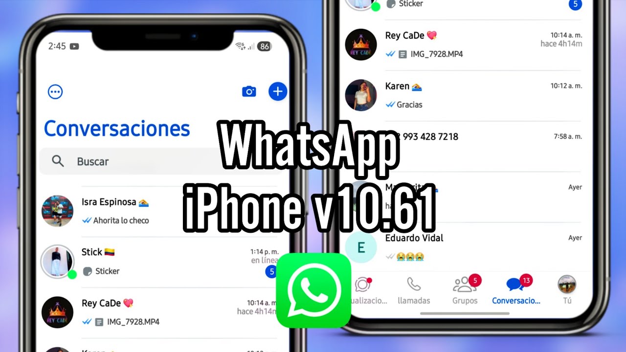 WhatsApp Estilo iPhone ACTUALIZADO para Android &iexcl;Mejorado! RC iOS v10.61