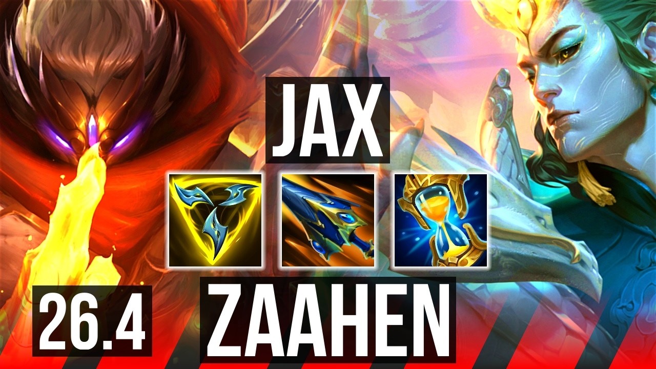 JAX vs ZAAHEN (TOP) | Good KDA: 15/2/1 | KR Master | 26.4