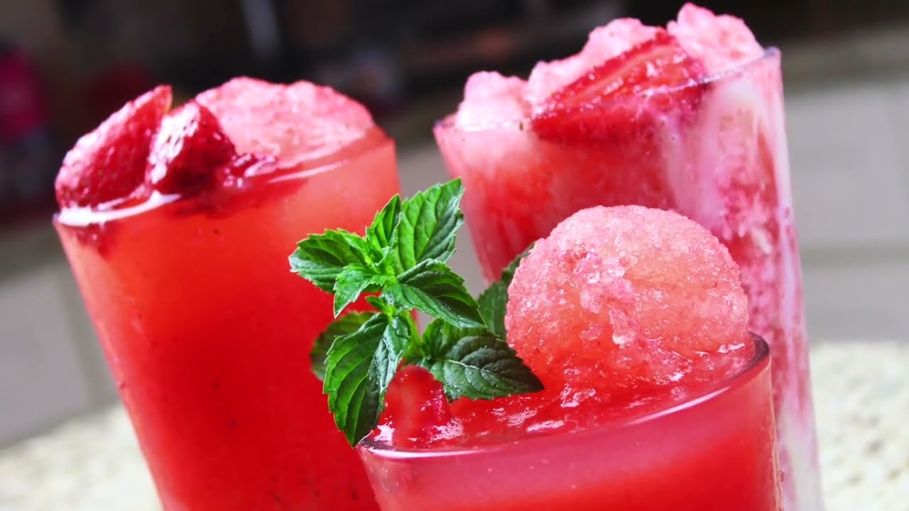RASPADOS DE FRESA | The Mexican FOOD Channel | STRAWBERRY Raspados