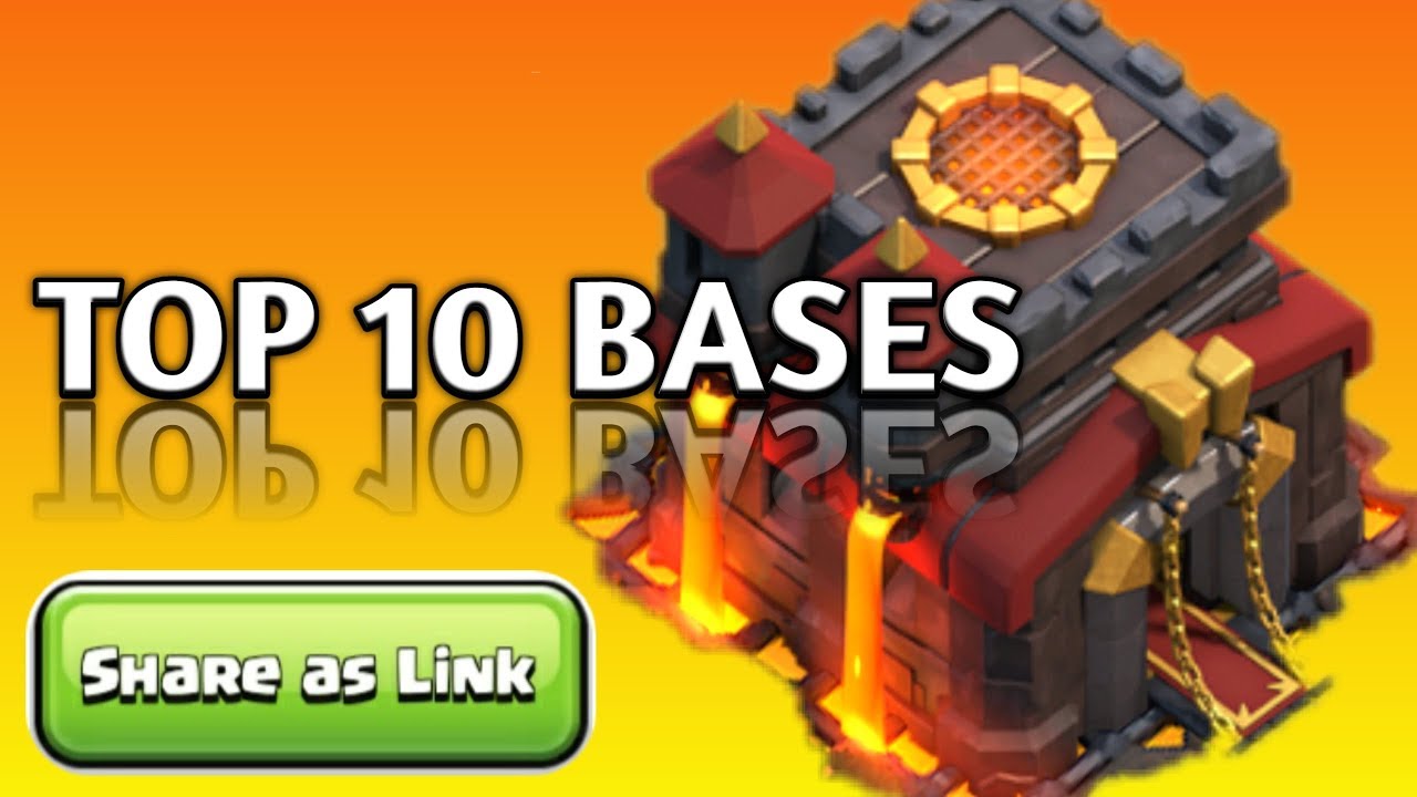 Th10 war base with link (Top10) in Clash of Clans