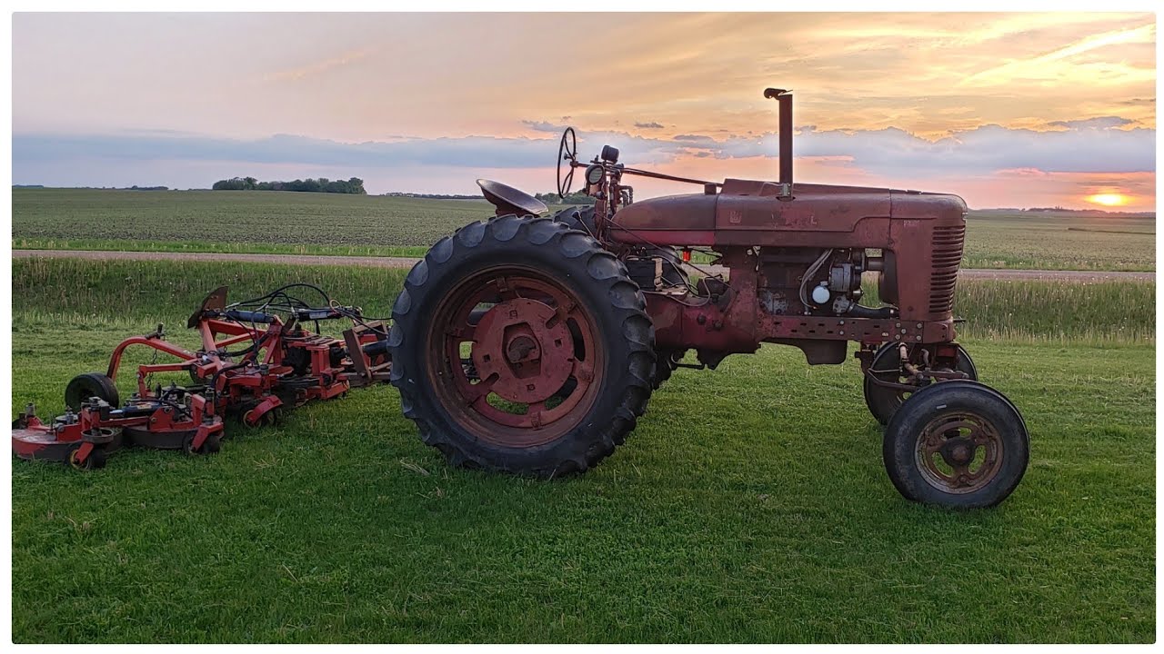 Mowing With the Cummins 4bt M Farmall