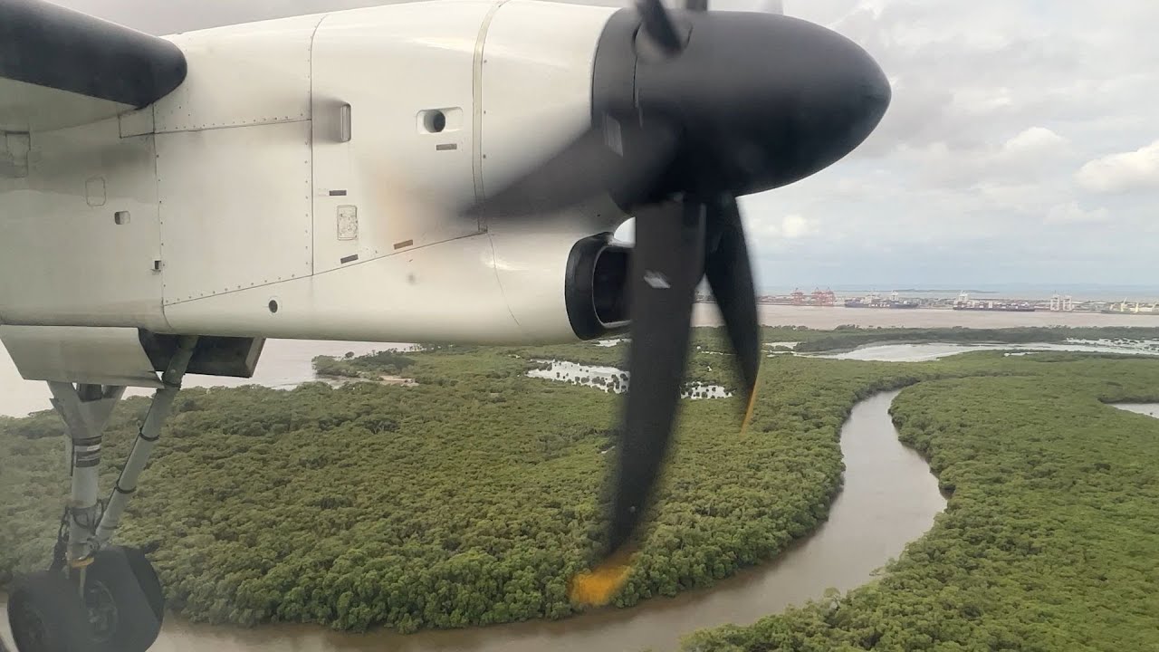 Full Flight - QantasLink Port Macquarie to Brisbane QF 2456 Dash 8 Q400 (4K)