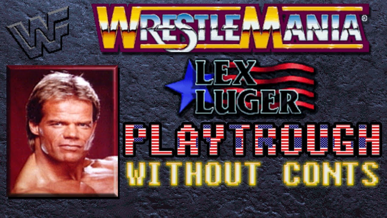 WWF Wrestlemania: The Arcade Game (Lex Luger) Playthrough. 