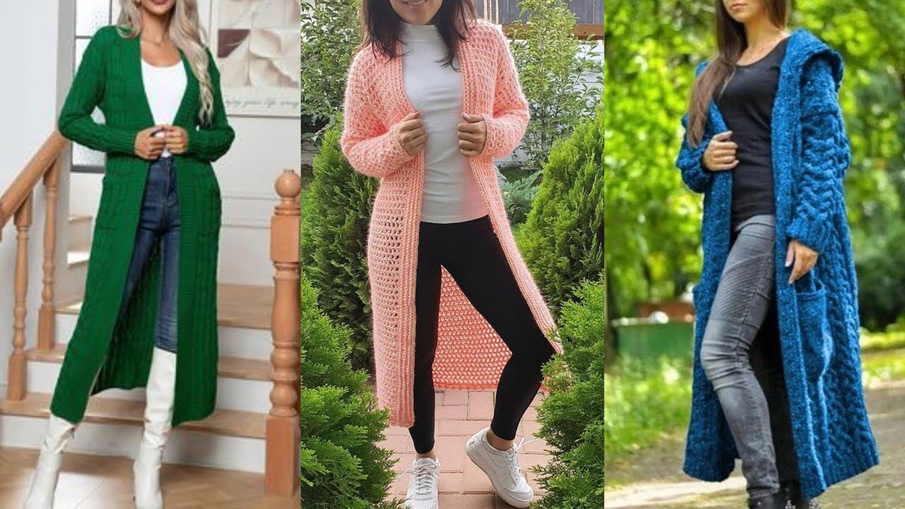 Latest And Style Free Crochet Patterns Crochet 🧶 Long Jacket Winter Design Outstanding Ideas 