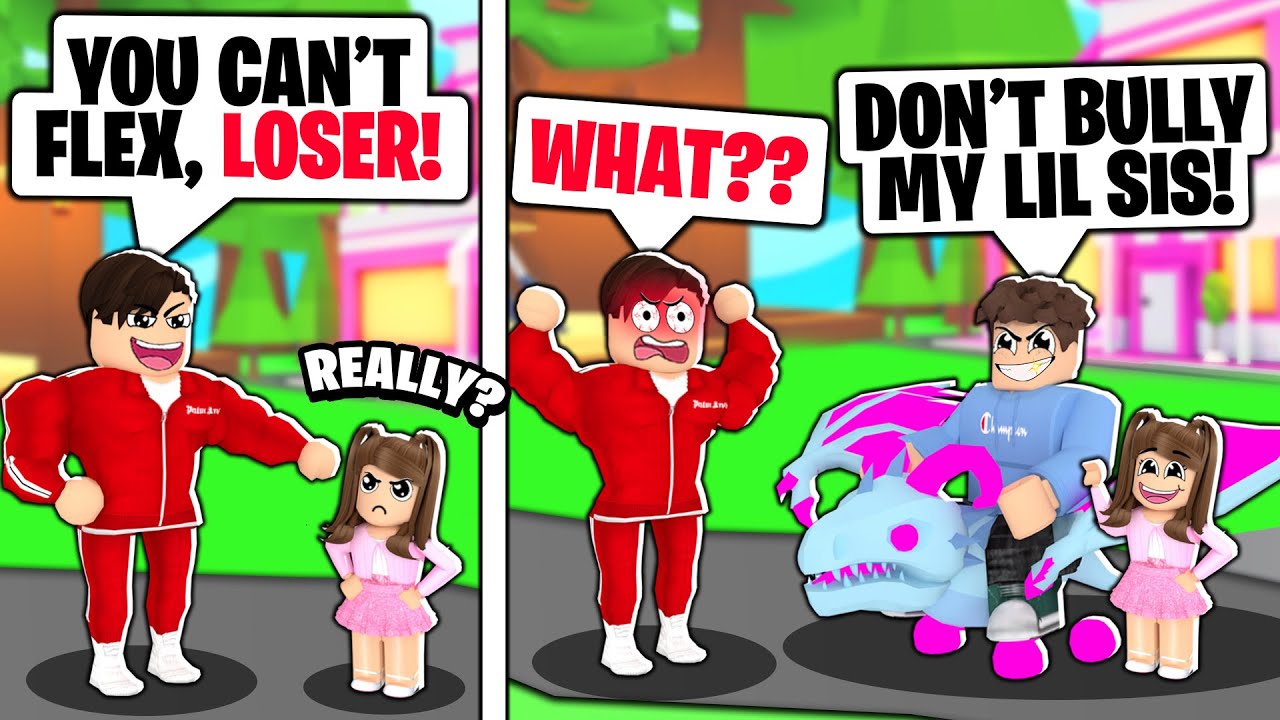 Rich Flexer *BULLIED* Our Little Sister... SO WE FLEX OFF BATTLED HIM! (Roblox Adopt Me)