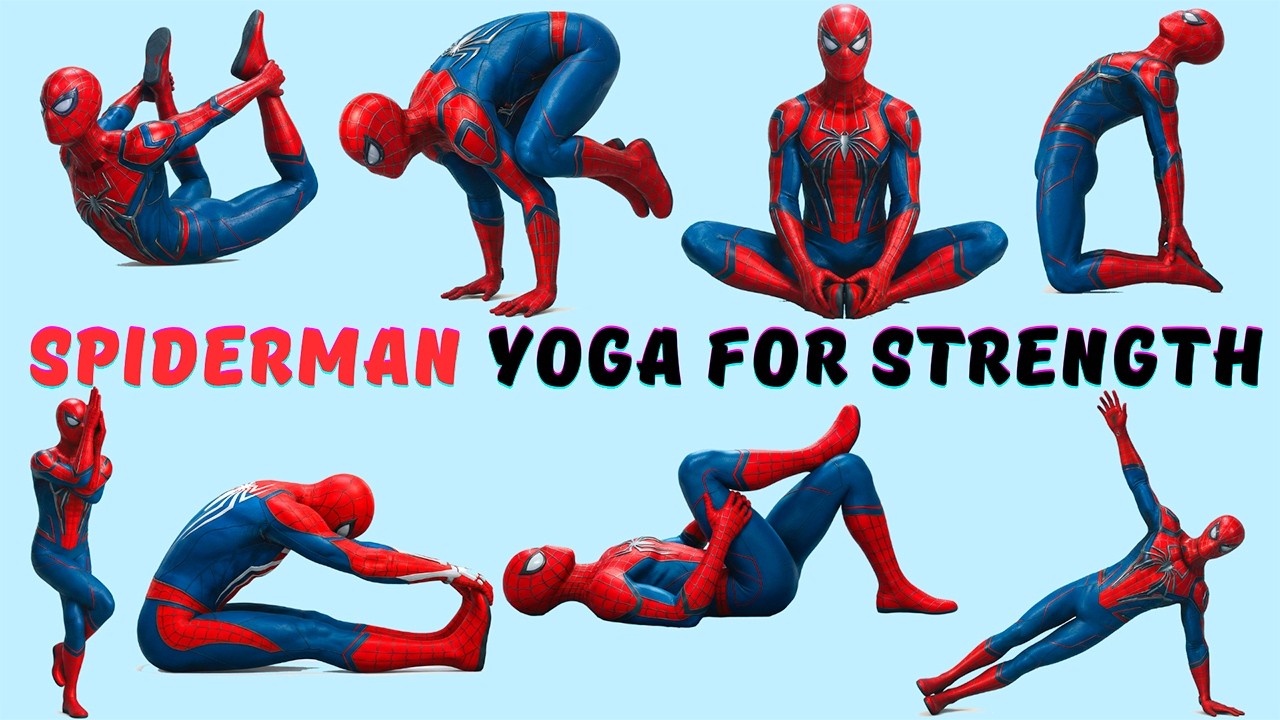 Spider Yoga For Kids | Spider-Man Morning Routines |  Yoga for Strength and Flexibility