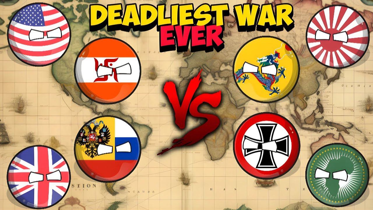 [DEADLIEST WAR EVER] 🔥⚔️ || World Provinces || #countryballs #geography