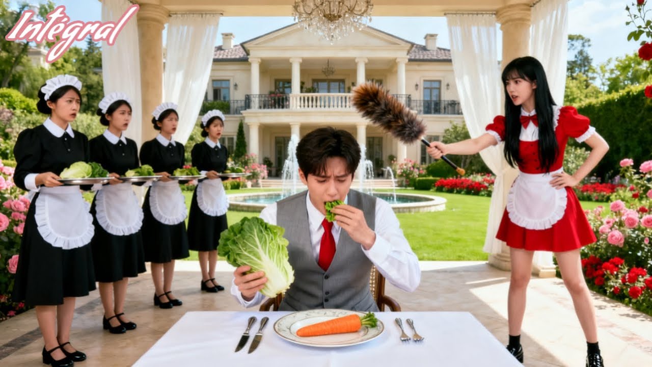 Personne n’ose défier PDG difficile…Sauf la servante q l’oblige à finir son repas！Il fond pour elle！