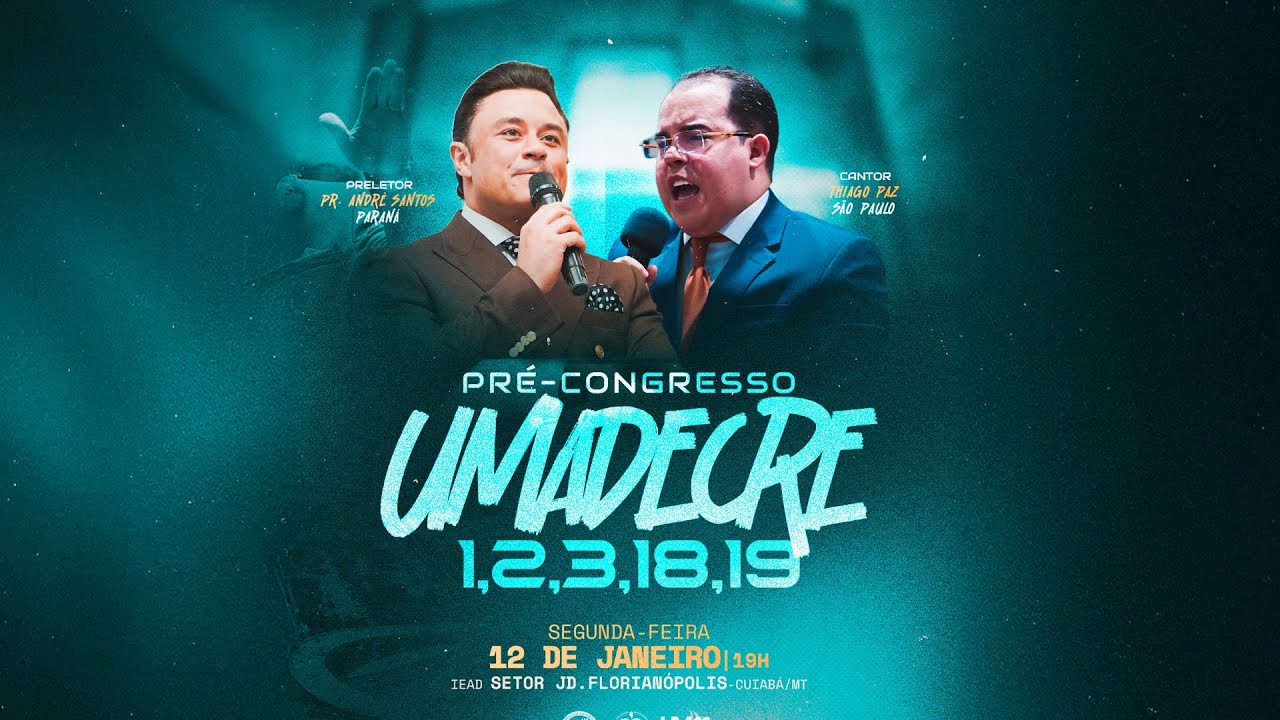 AO VIVO | PR&Eacute;-CONGRESSO UMADECRE 2026 | 12/01/2026 | 1&ordm; DIA | JD. FLORIAN&Oacute;POLIS