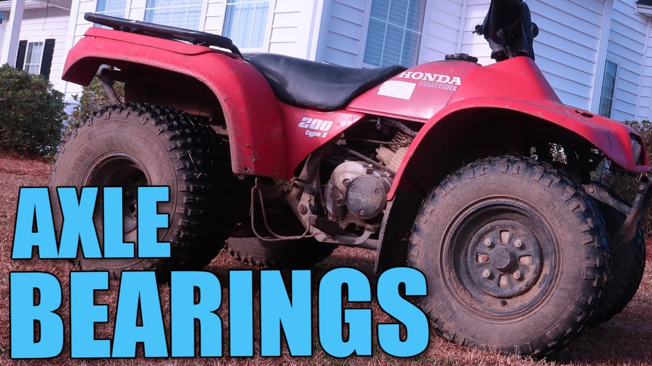 WE CHANGED THE HONDA TRX200D TRX200 TRX200SX ATV FOUR WHEELER AXLE BEARINGS | HOW TO