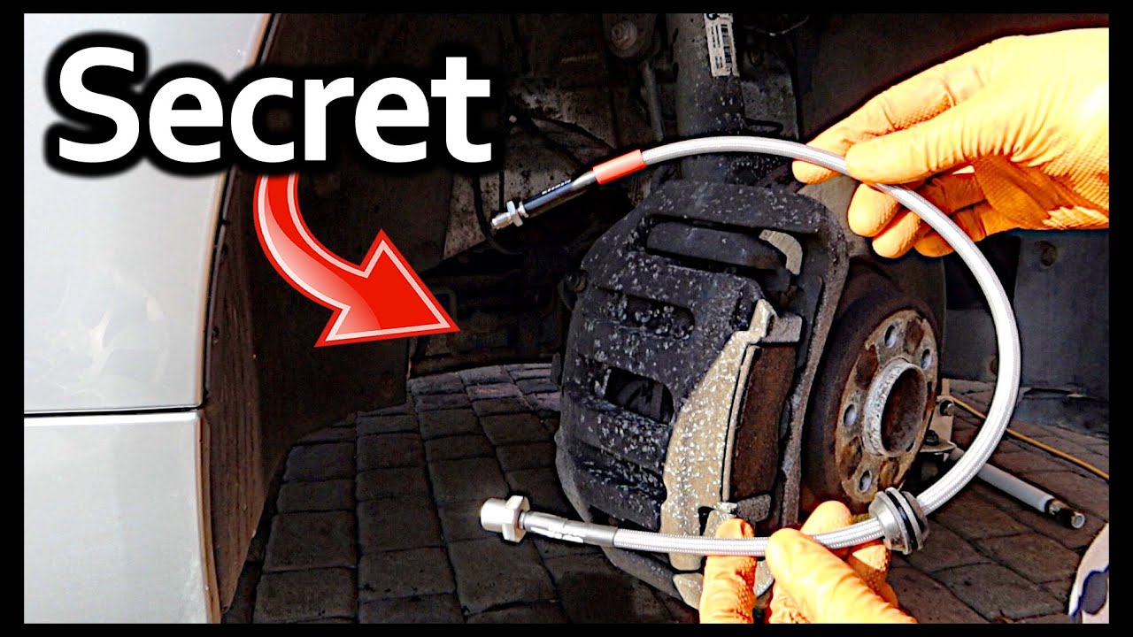 BMW BRAKE HOSE REPLACEMENT *EASY METHOD*