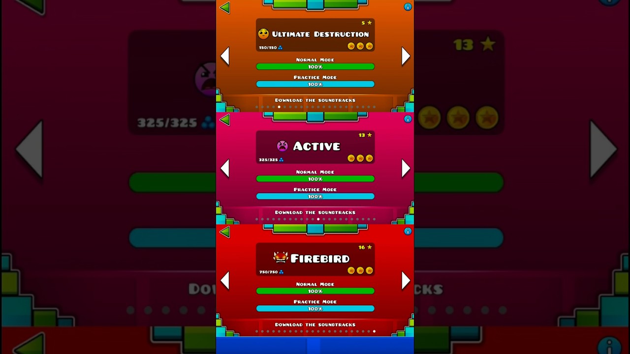 The lost levels of Geometry dash!
