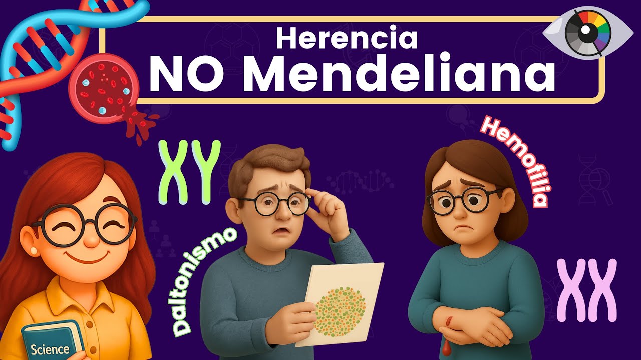 Herencia NO Mendeliana 🧬  | Daltonismo & Hemofilia 🩸