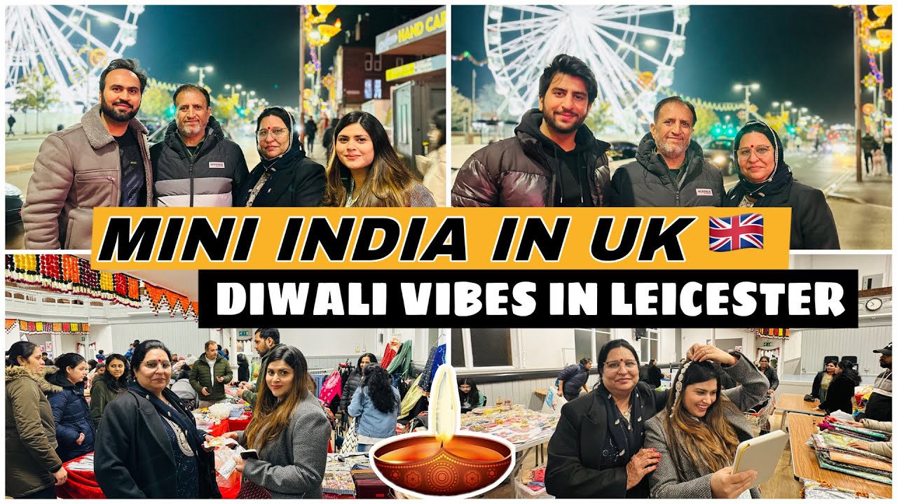 Mini INDIA In UK | Diwali Celebrations In Leicester City In UK | Indian Youtuber In England