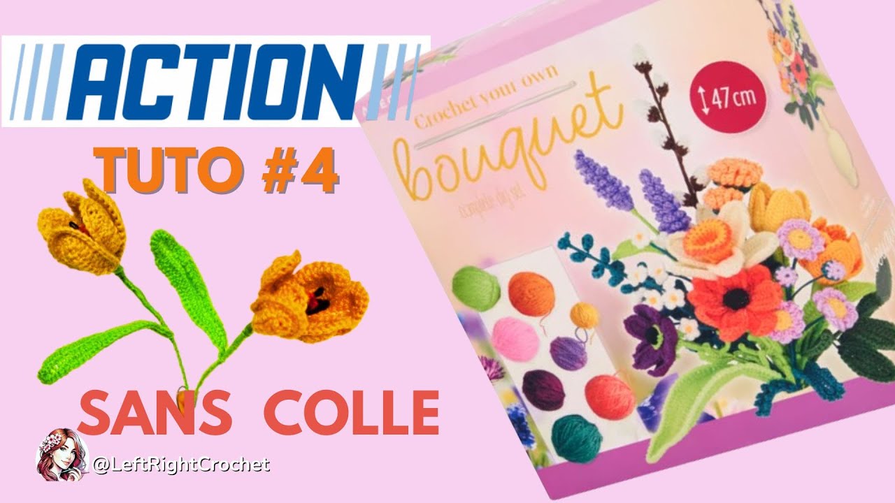 🌷TULIPES🌷Kit Crochet BOUQUET de Fleurs ACTION🌷